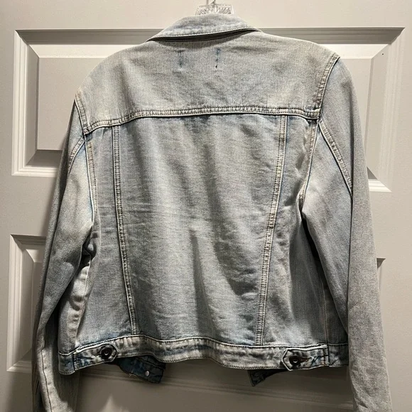 Chiqle premium denim distressed Jean jacket - Picture 3 of 3